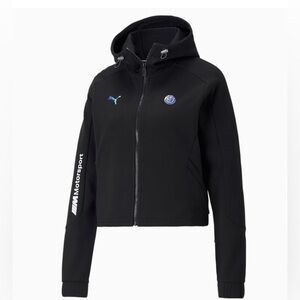 BMW M Motorsport Women’s Sweat Jacket Collab  Puma•••Black Zip Hoodie,  XS